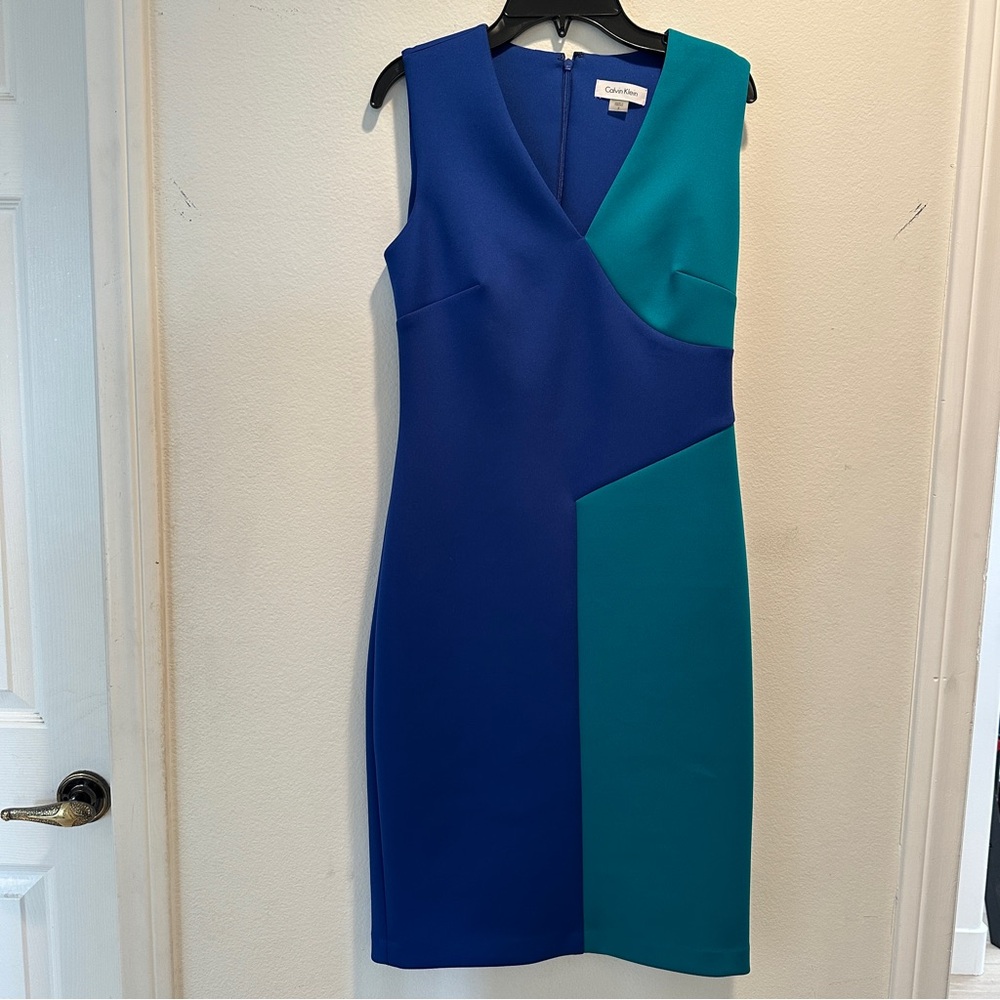 Calvin Klein Colorblock Sheath Dress